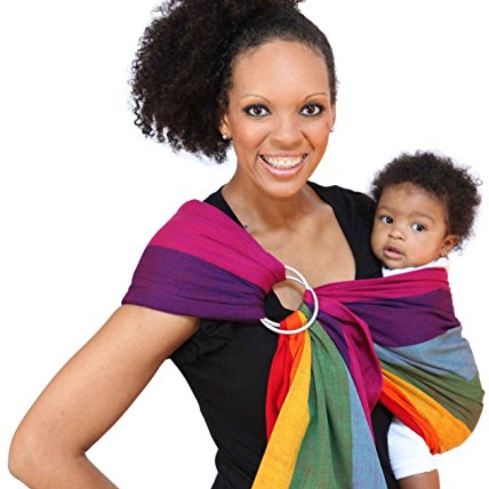 Maya Wrap Lightly Padded Ring Sling Baby Carrier -